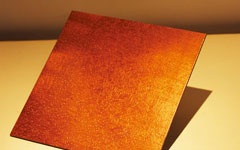Aluminum copper clad sheet used for decorative materials