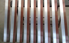 Copper clad aluminum bus bars surface processing