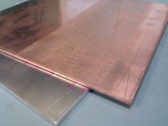 Copper clad stainless steel process