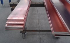 Copper clad aluminum busbar drawing production process