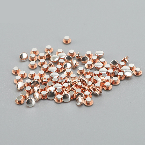 20x Norstan 70049/05 Composite Electrical Contact Rivets - Copper/OFHC/Silver Alloy