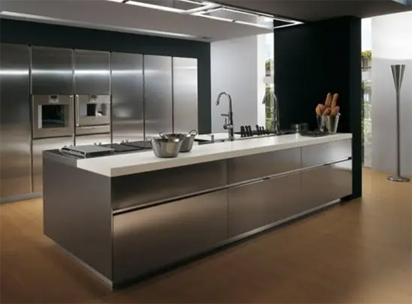 brushed stainless steel plate for kitchen