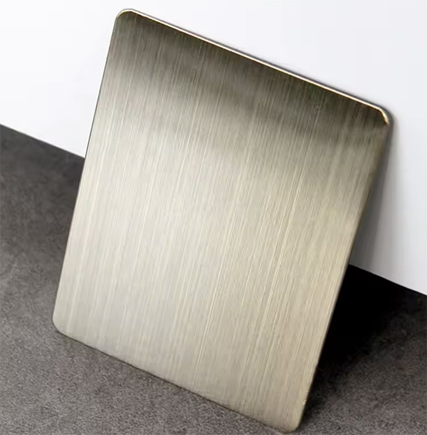 brushed stainless steel plate appeal