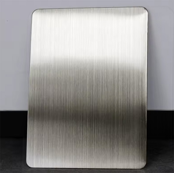 brushed stainless steel plate