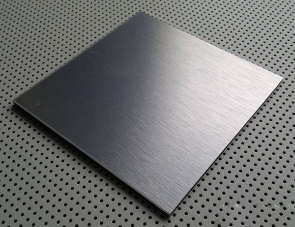 brushed stainless steel plate