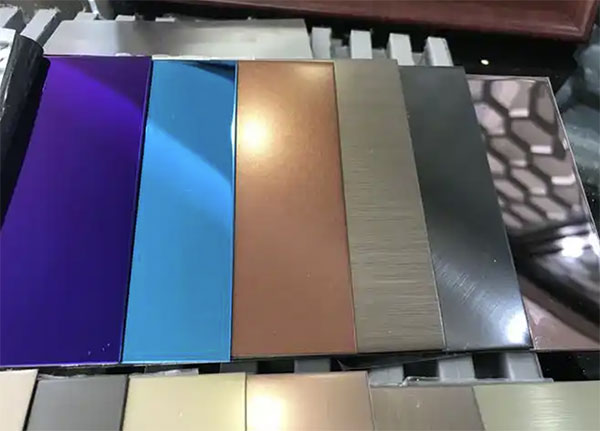 painted stainless steel plate