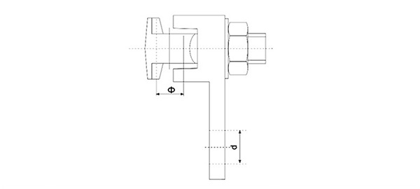 brass cable connectors drawing